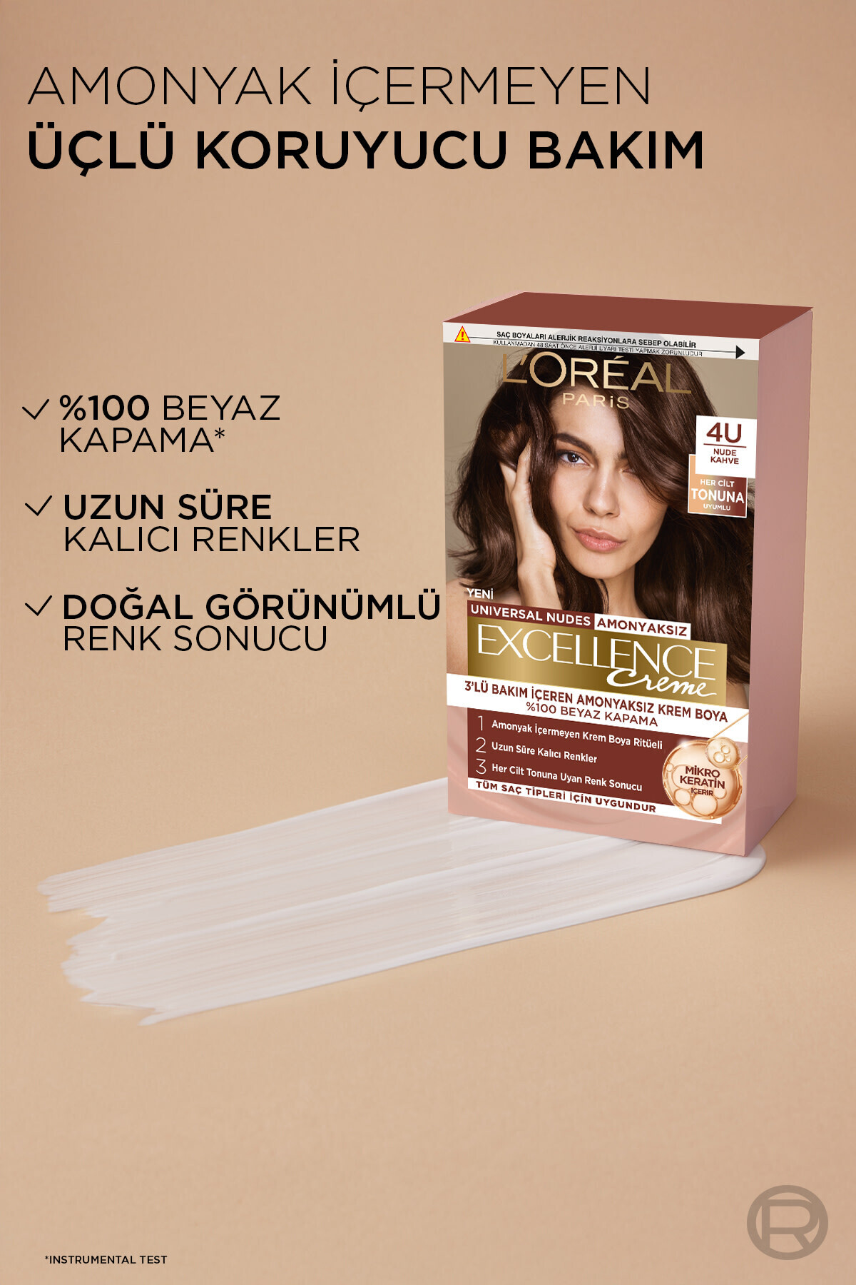 LOREAL PARİS EXCELLENCE CREME 4U NUDE KAHVE SAÇ BOYASI-