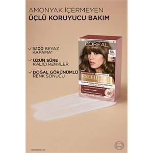 LOREAL PARİS EXCELLENCE CREME 6U KOYU KUMRAL SAÇ BOYASI-