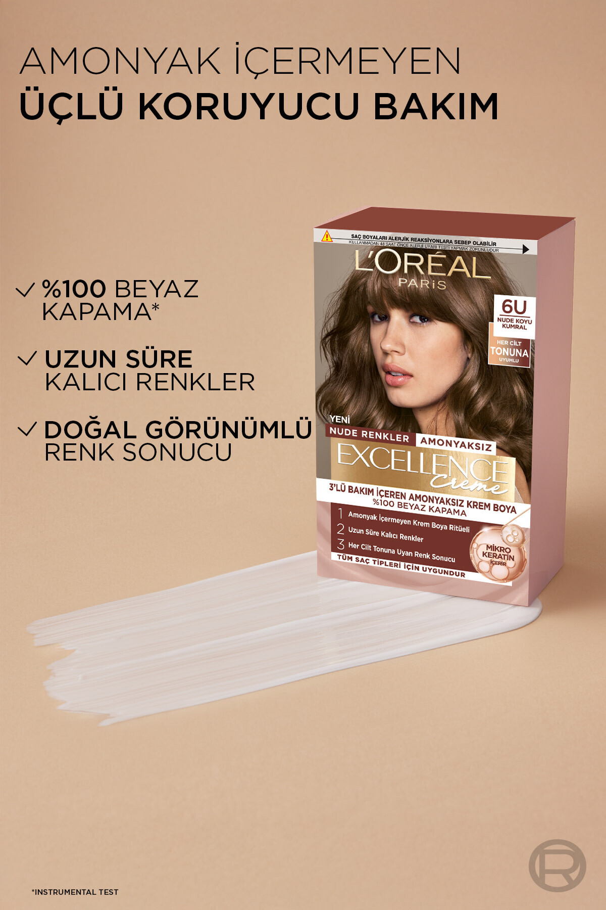 LOREAL PARİS EXCELLENCE CREME 6U KOYU KUMRAL SAÇ BOYASI-