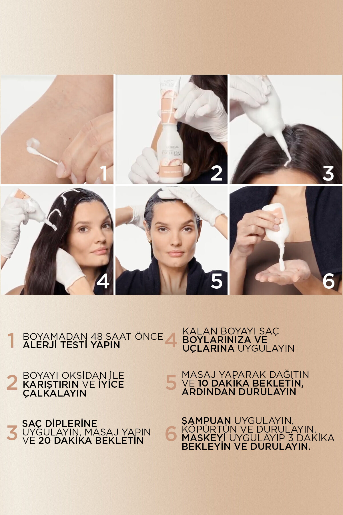 LOREAL PARİS EXCELLENCE CREME 6U KOYU KUMRAL SAÇ BOYASI-