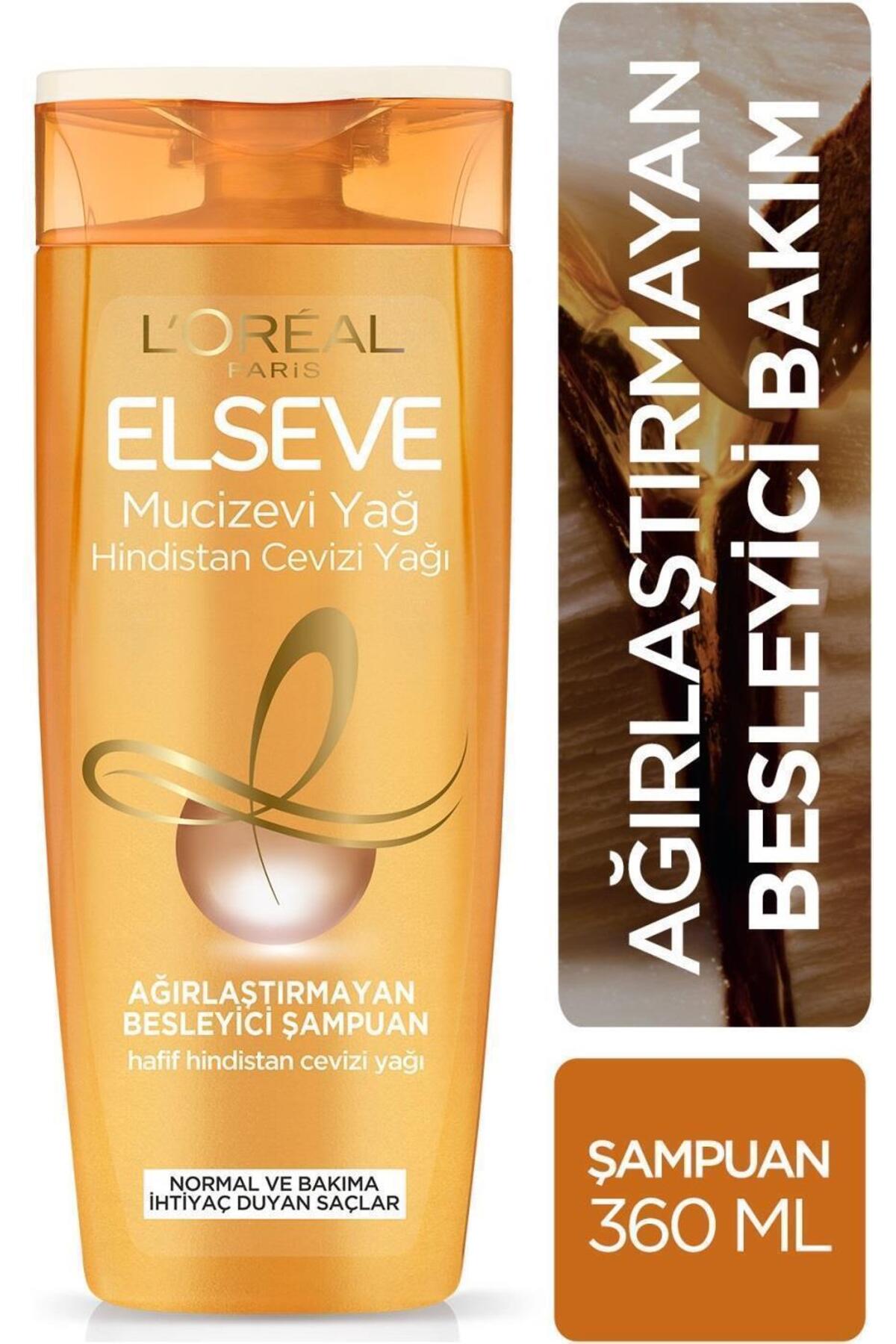 ELSEVE MUCİZEVİ HİNDİSTAN CEVİZİ YAĞI  ŞAMPUAN 360ML-