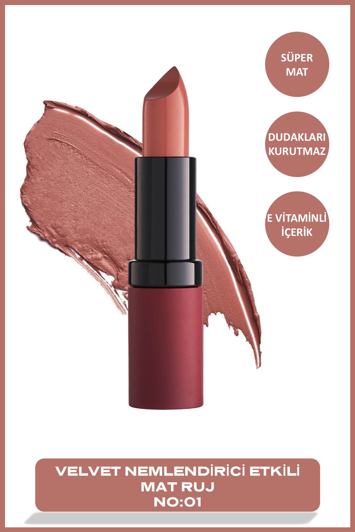 GOLDEN ROSE VELVET MATTE LIPSTICK NO.1-