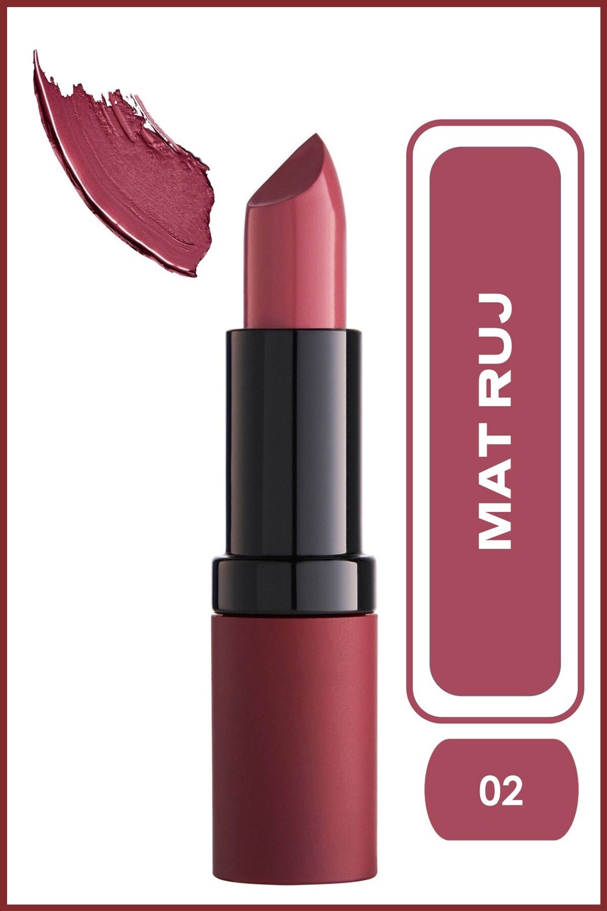 GOLDEN ROSE   VELVET MATTE LIPSTICK NO.2-