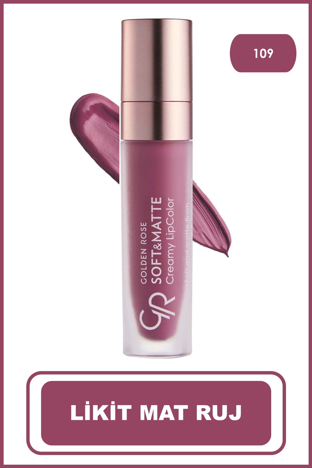 GOLDEN ROSE  SOFT & MATTE CREAMY LIPCOLOR 110-