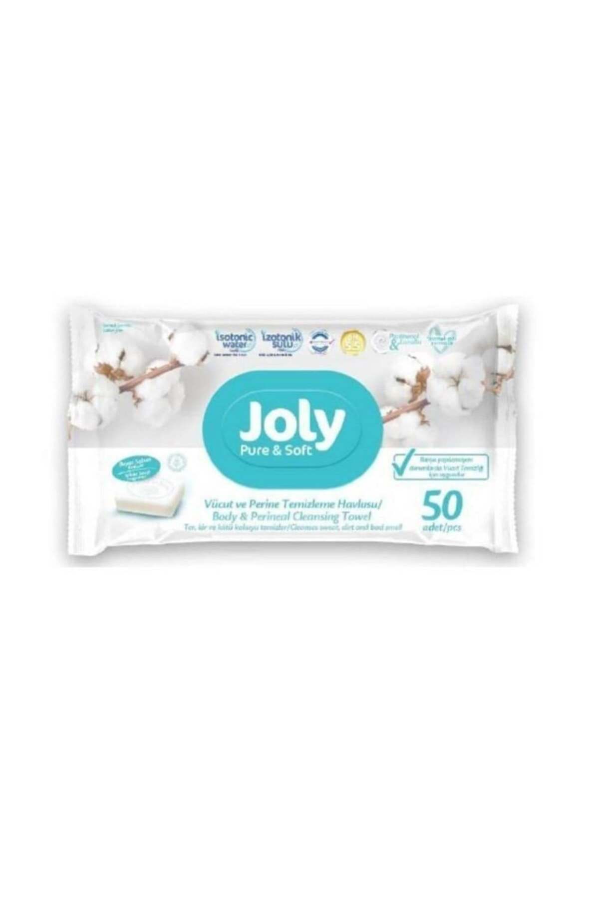 JOLY VÜCUT VE PERİNE BÖLGESİ YIKAMA TEMİZLEME 50Lİ-