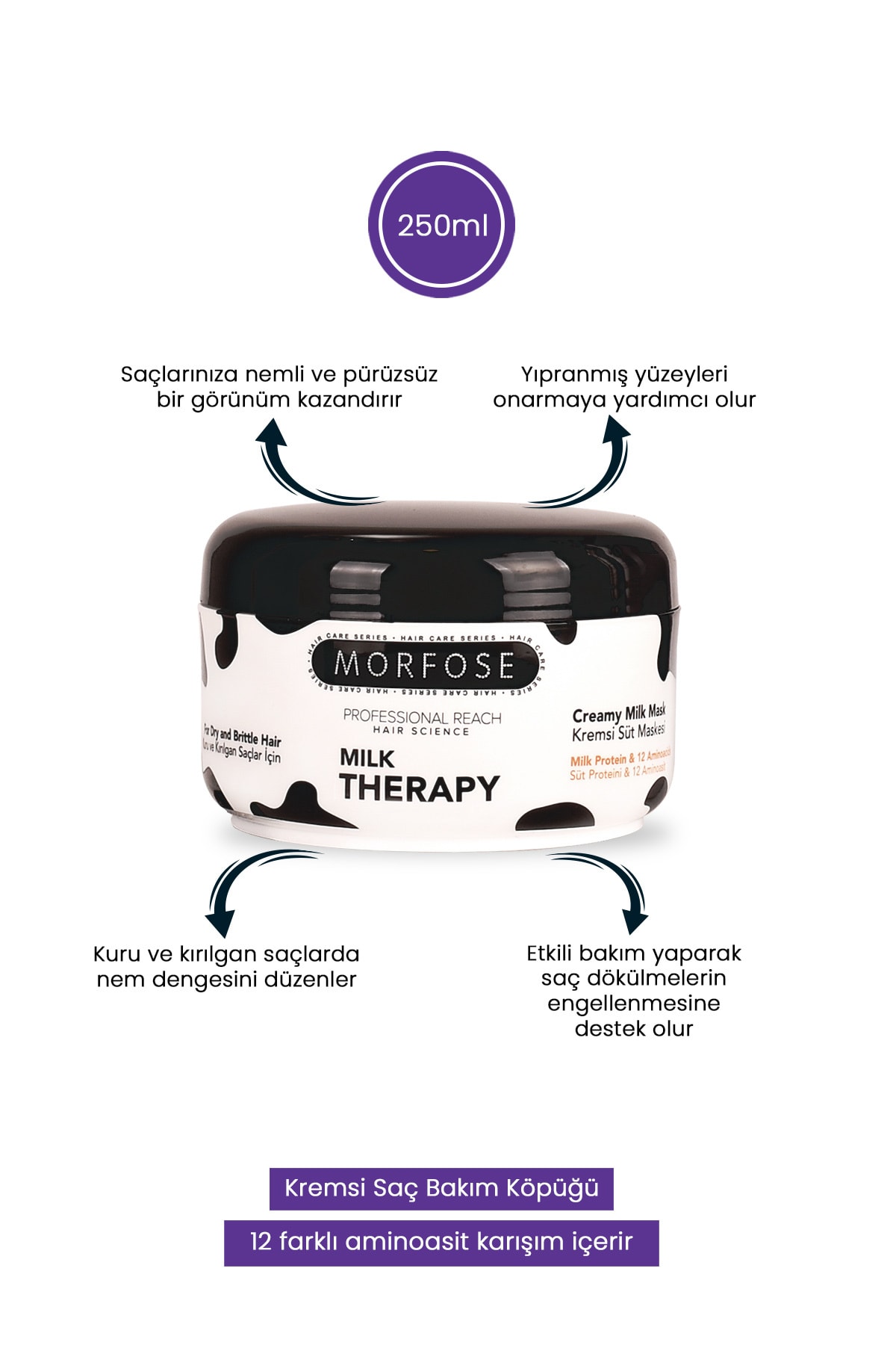 MORFOSE MİLK THERAPY CREAMY MİLK MASKE 250 ML-