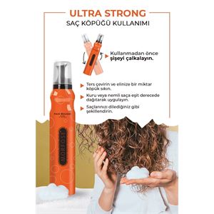 Morfose Ultra Strong Saç Köpüğü (TURUNCU) 200 ml-