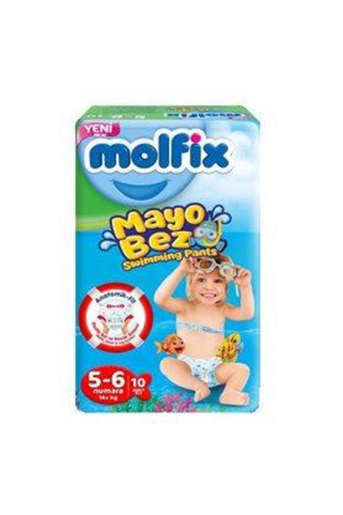 MOLFİX MAYO BEBEK BEZİ SWİMMİNG PANTS 5-6 BEDEN 10 ADET-