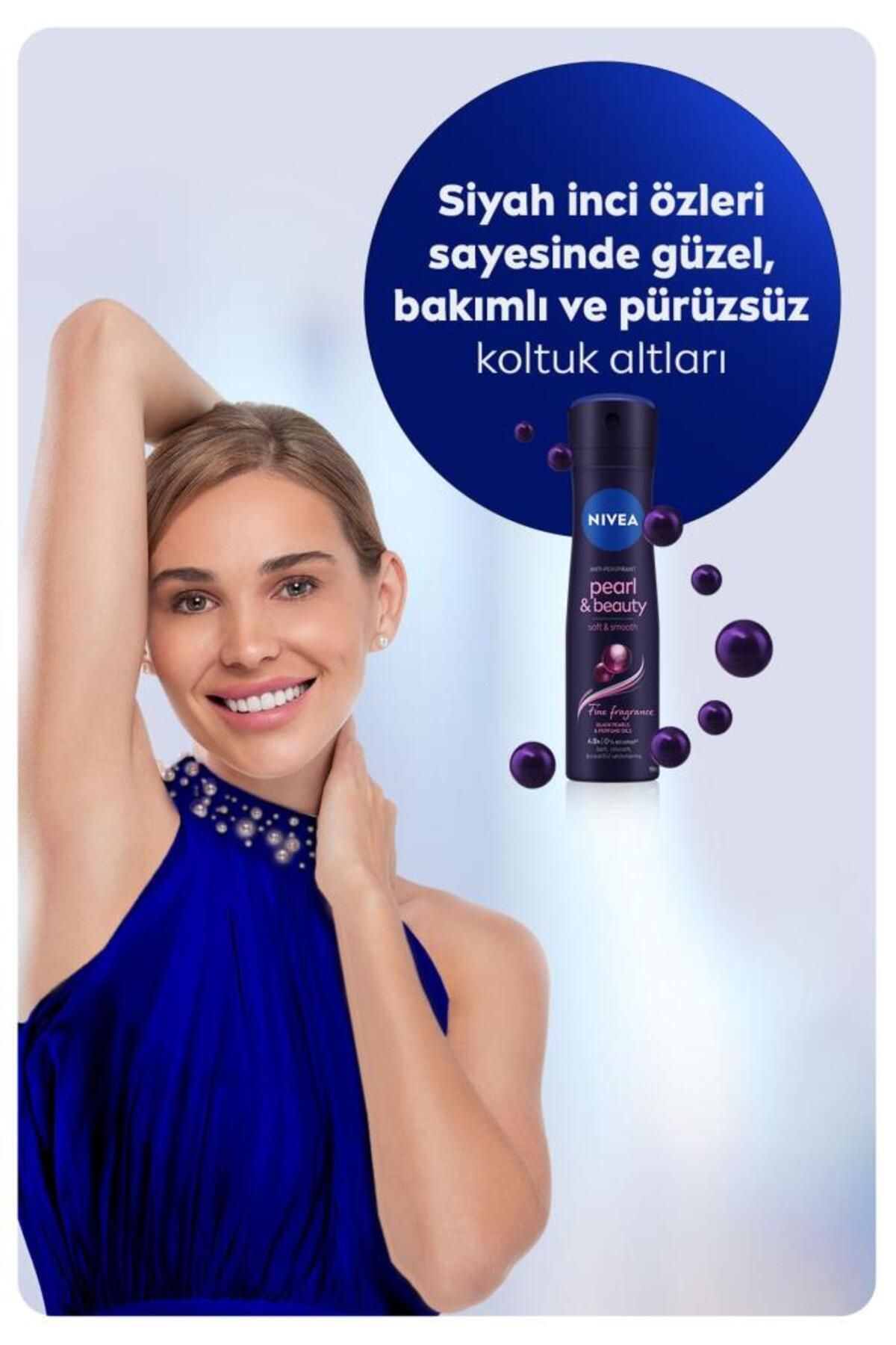 NİVEA KADIN SPREY DEODORANT PEARL&BEAUTY FİNE 150ML-