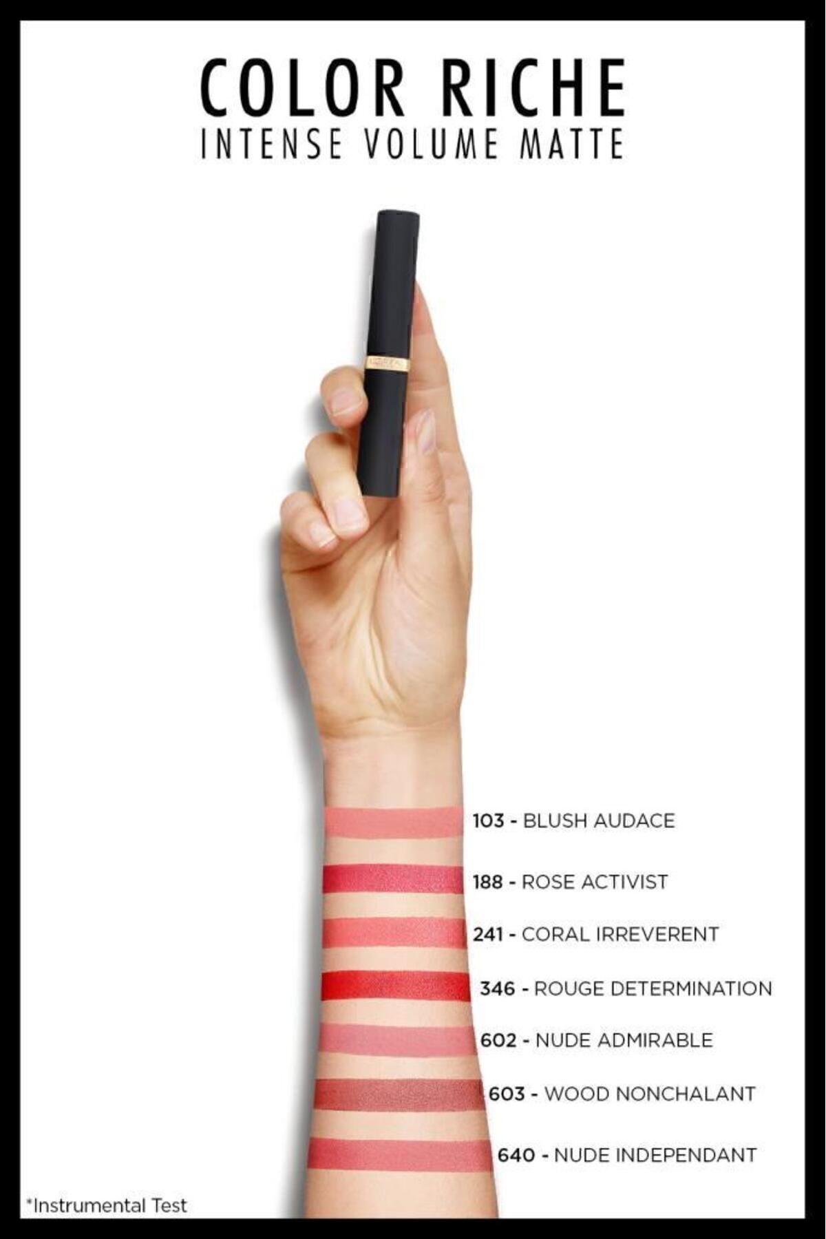 LOREAL PARİS COLOR RCHE INTENSE VOLME MATTE RUJ:188-