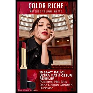 LOREAL PARİS COLOR RCHE INTENSE VOLME MATTE RUJ:640-