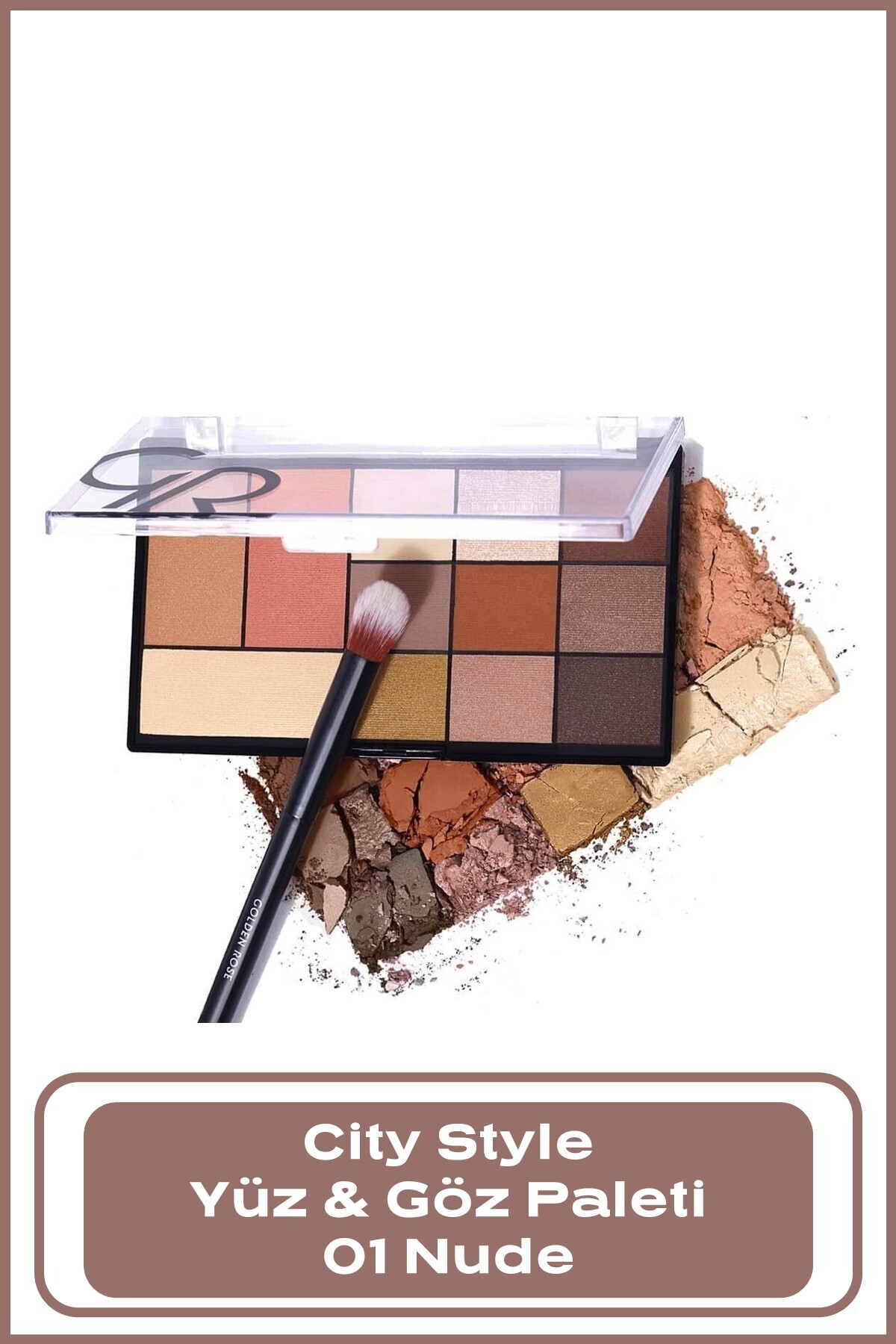GOLDEN ROSE   CITY STYLE FACE&EYE PALETTE NO:01-WARM-