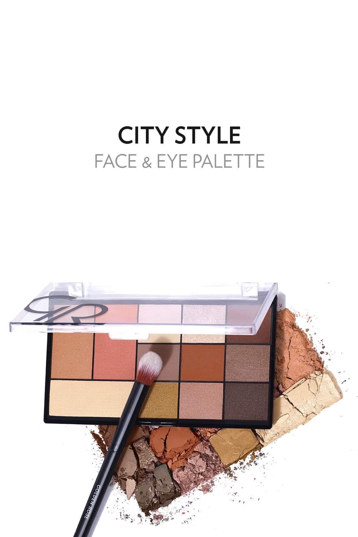 GOLDEN ROSE   CITY STYLE FACE&EYE PALETTE NO:01-WARM-