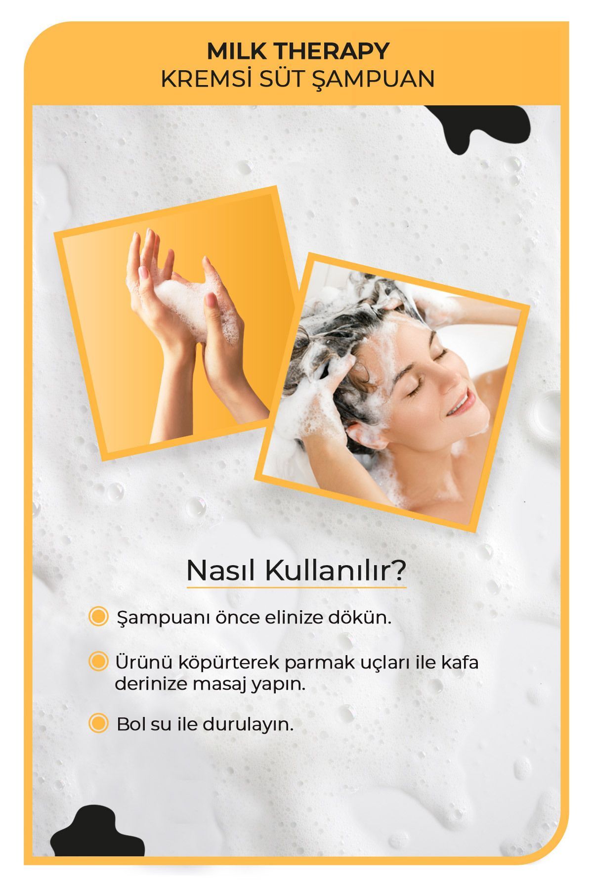 MORFOSE MİLK THERAPY SÜT PROTEİNLİ ŞAMPUAN 1000 ML-