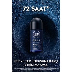 NİVEA MEN ERKEK ROLL-ON DEODORANT DEEP DİMENSİON 50ML-