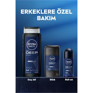 NİVEA MEN ERKEK ROLL-ON DEODORANT DEEP DİMENSİON 50ML-