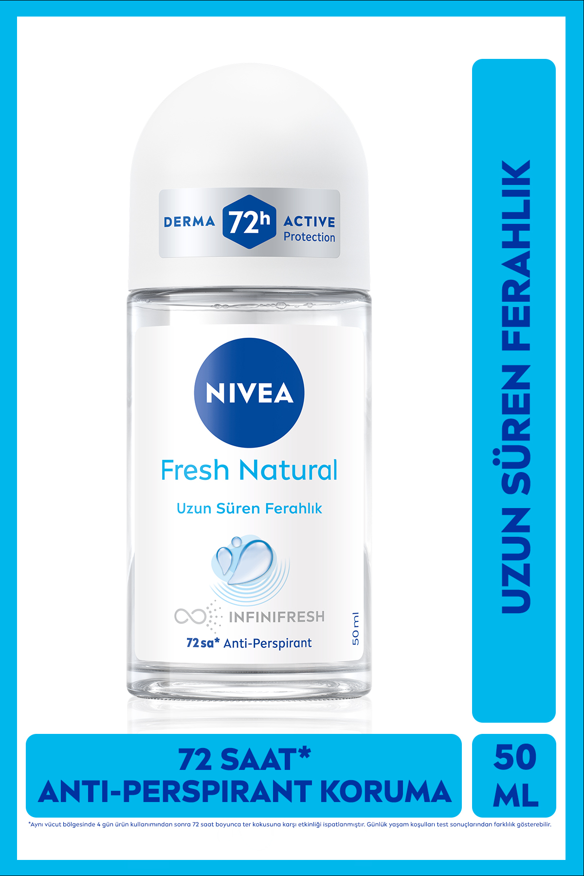NİVEA KADIN FRESH NATURAL ROLL ON 50 ML-