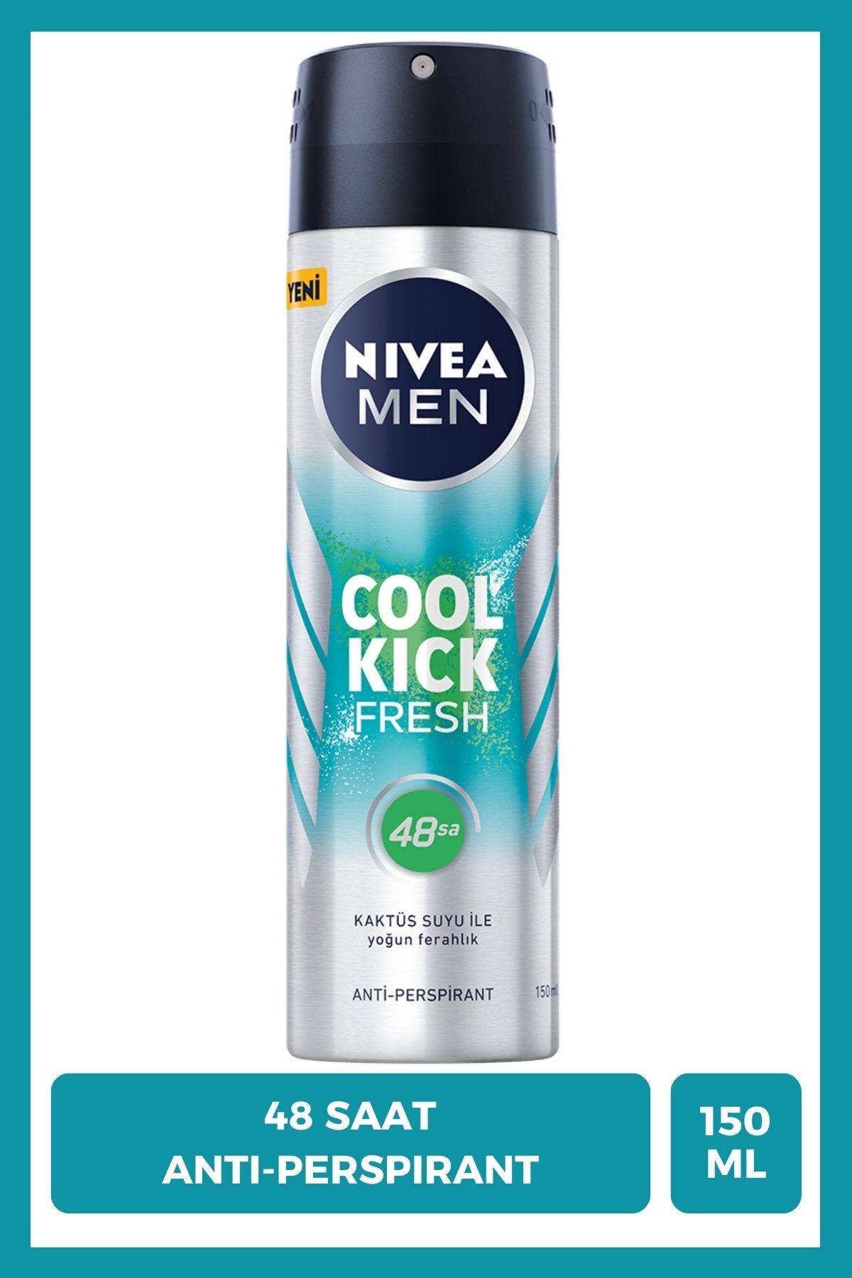 NİVEA MEN ERKEK SPREY DEODORANT COOL KİCK FRESH 150ML-