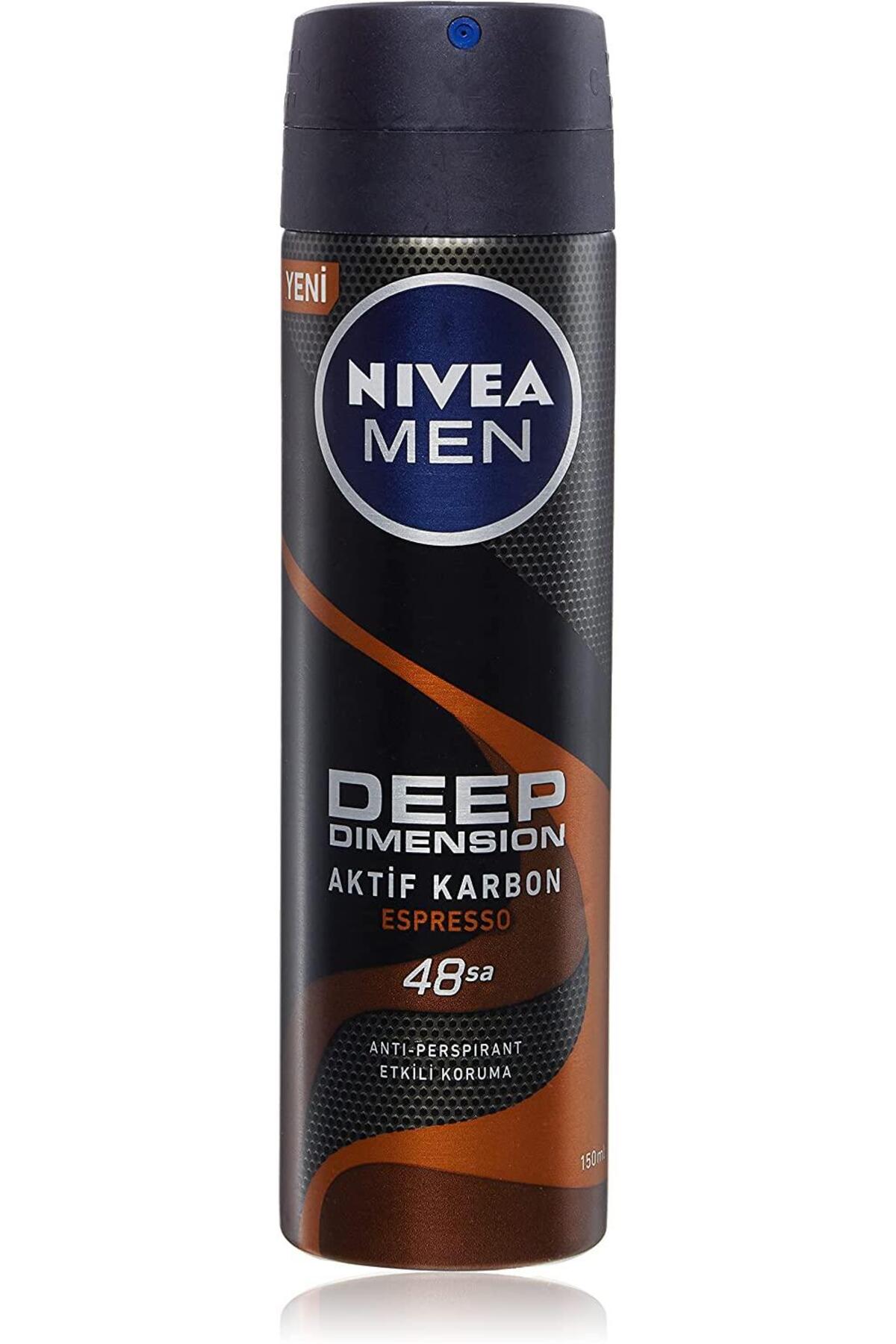 NİVEA MEN ERKEK  DEEP DİMENSİON ESPRESSO DEODORANT 150ML-