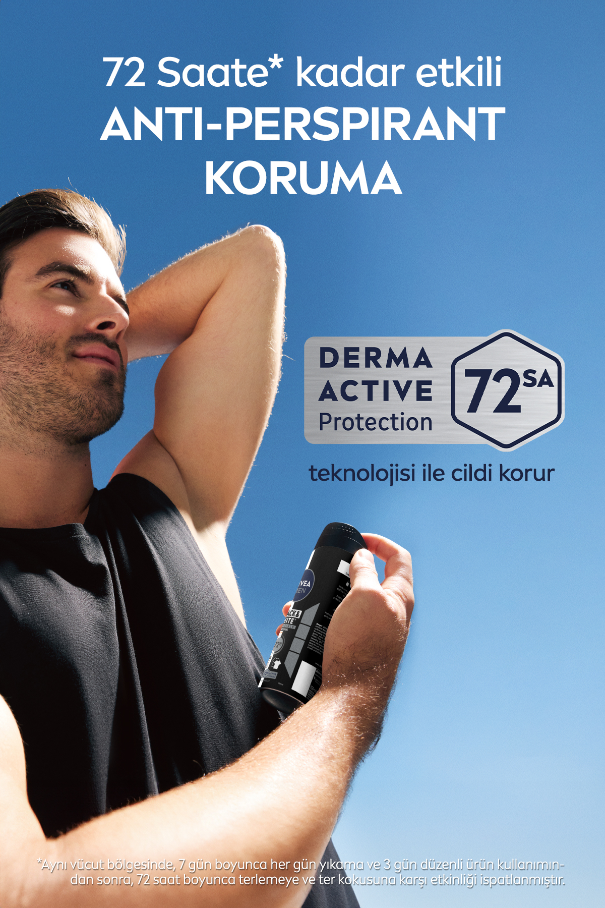 NİVEA  B&W GÜÇLÜ ETKİ ERKEK DEODORANT 150ML-