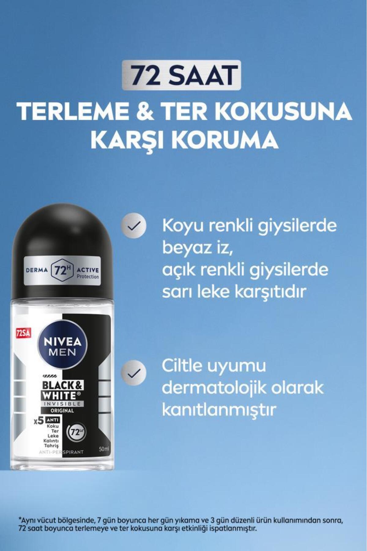 NIVEA INVİSİBLE ERKEK ORİGİNAL ROLL-ON 50ML-