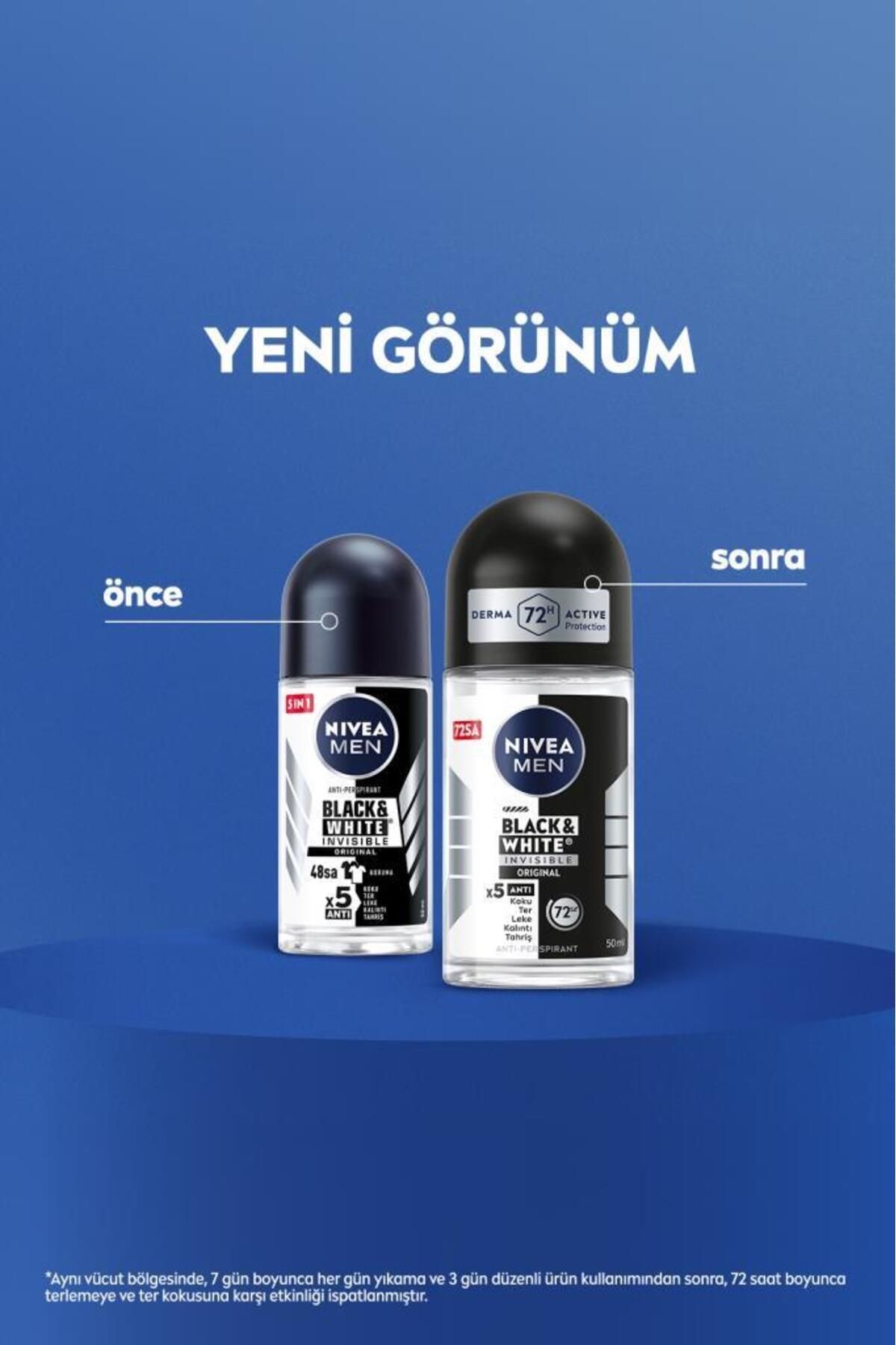 NIVEA INVİSİBLE ERKEK ORİGİNAL ROLL-ON 50ML-