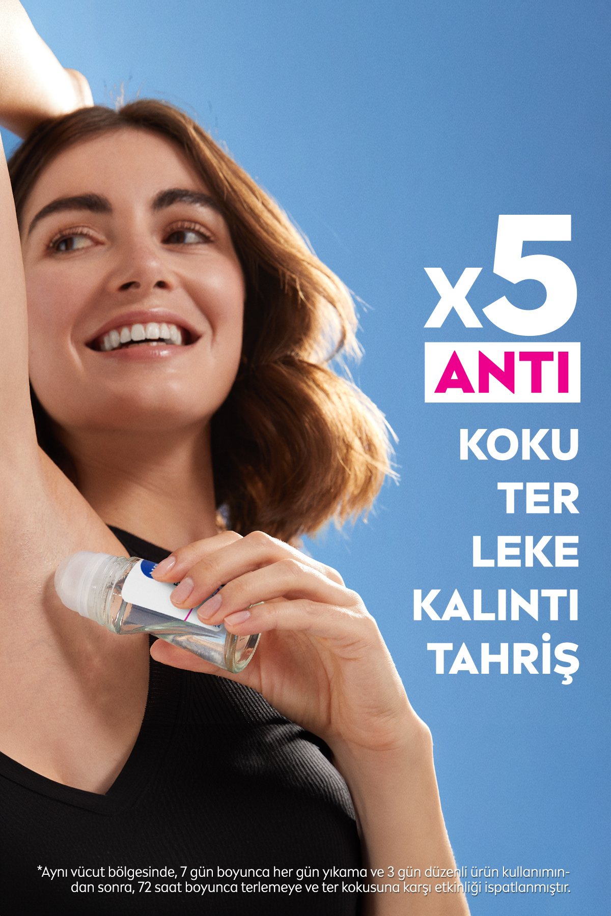 NİVEA  BLACK WHİTE IPEKSİ PÜRÜSZ ROLL 50ML-