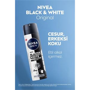 NİVEA INVİSİBLE BLACK&WHİTE ERKEK DEODORANT 150 ML-