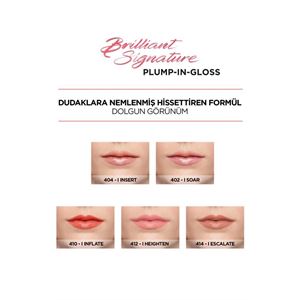 LORÉAL PARİS BRİLANT SİGNTURE PLUMP  GLOSS RUJ 412-