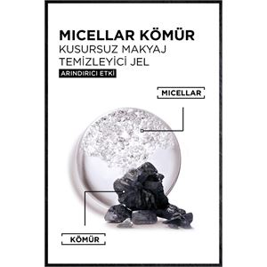 GARNİER MİCELLAR KÖMÜR KUSURSUZ MAKYAJ TEMİZLEYİCİ JEL 400-