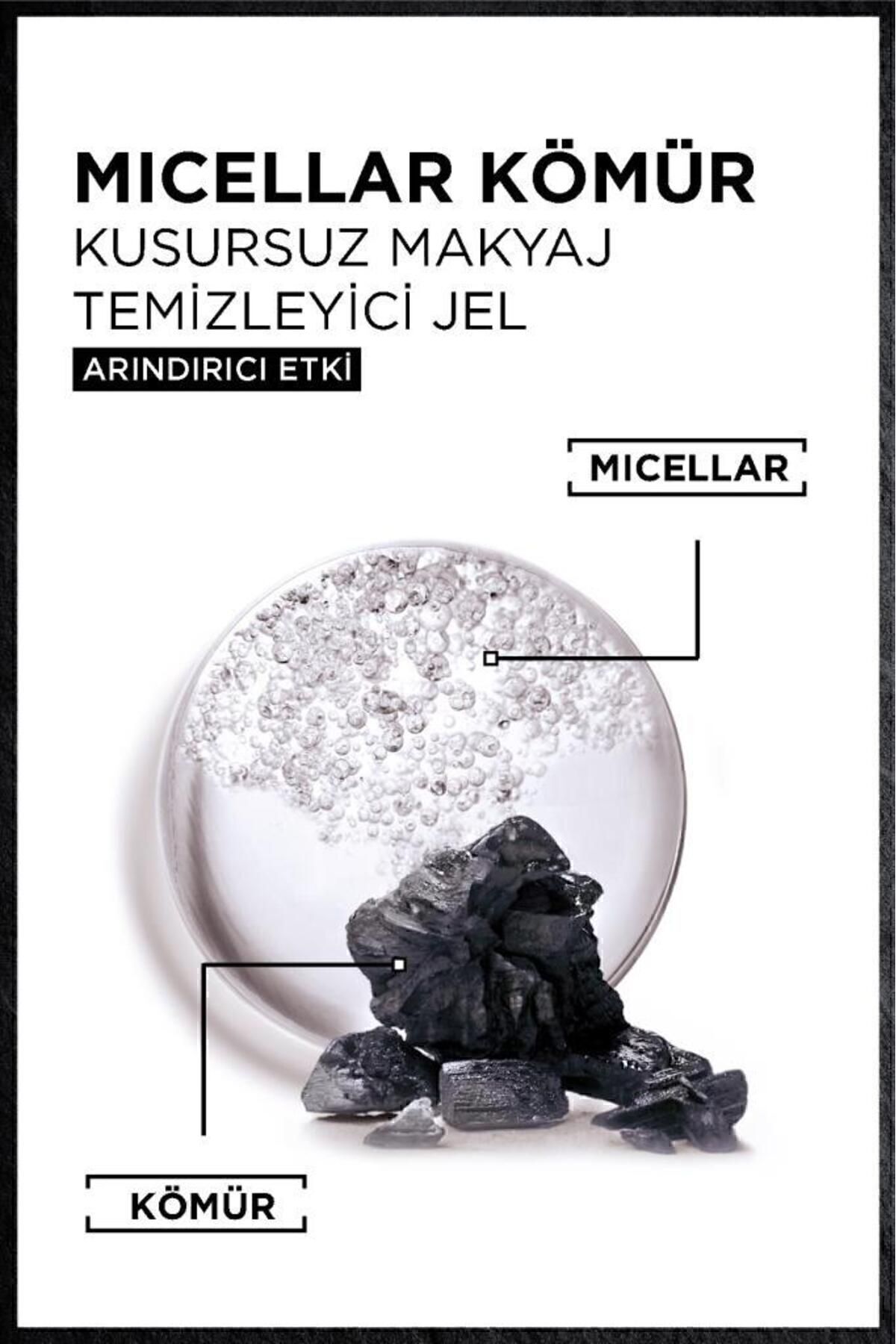 GARNİER MİCELLAR KÖMÜR KUSURSUZ MAKYAJ TEMİZLEYİCİ JEL 400-