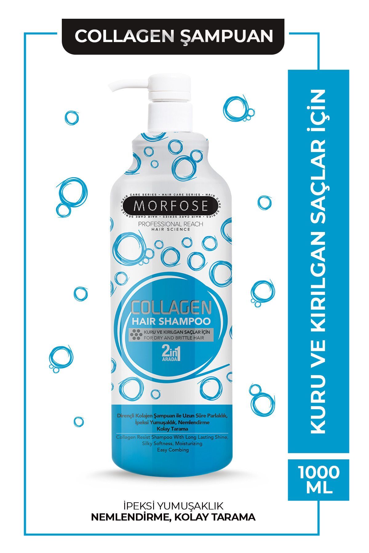 MORFOSE COLLAGEN ŞAMPUAN MAVİ 1000 ML-