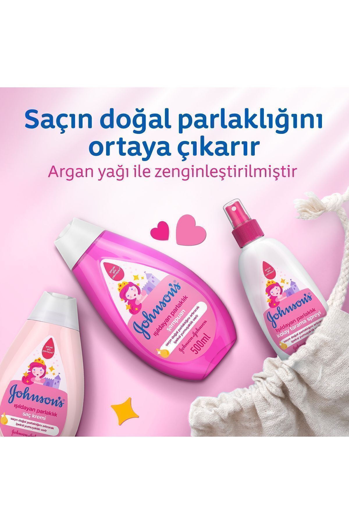 JOHNSONS BABY IŞILDAYAN PARLAKLIK BEBEK ŞAMPUANI 500 ML-