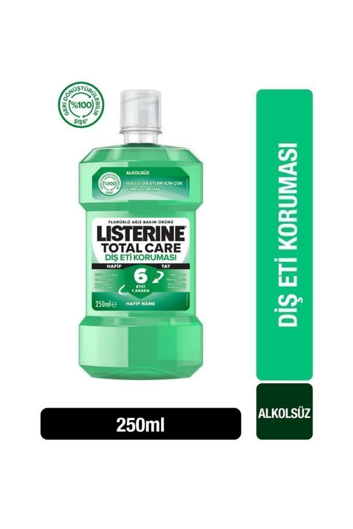 LİSTERİNE DİŞ VE DİŞ ETİ KORUMASI HAFİF TAT AĞIZ BAKIM SUYU 250 ML-