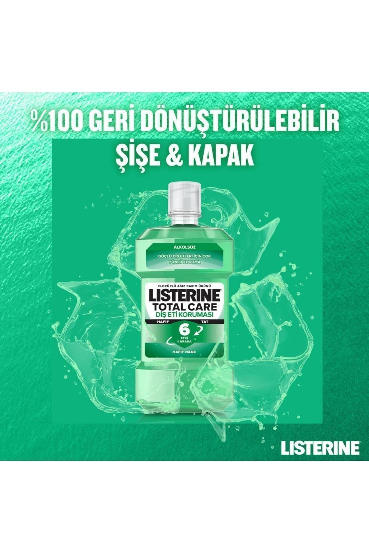 LİSTERİNE DİŞ VE DİŞ ETİ KORUMASI HAFİF TAT AĞIZ BAKIM SUYU 250 ML-