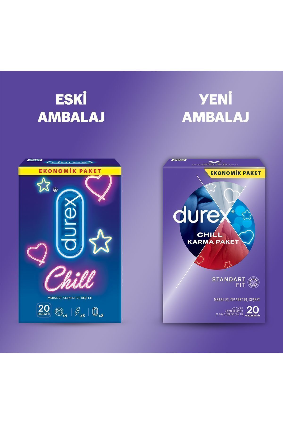 Durex Chill Karma Prezervatif Ekonomik Paket 20-