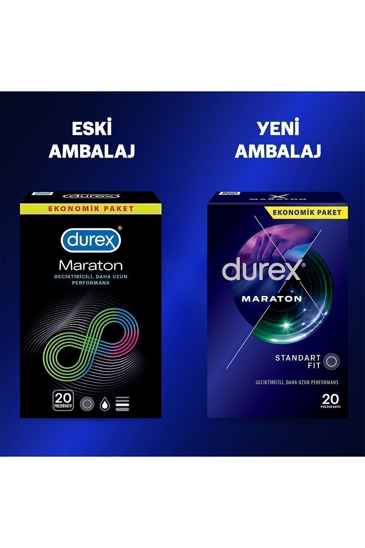 DUREX MARATON 20Lİ GECİKTİRİCİLİ PREZERVATİF-