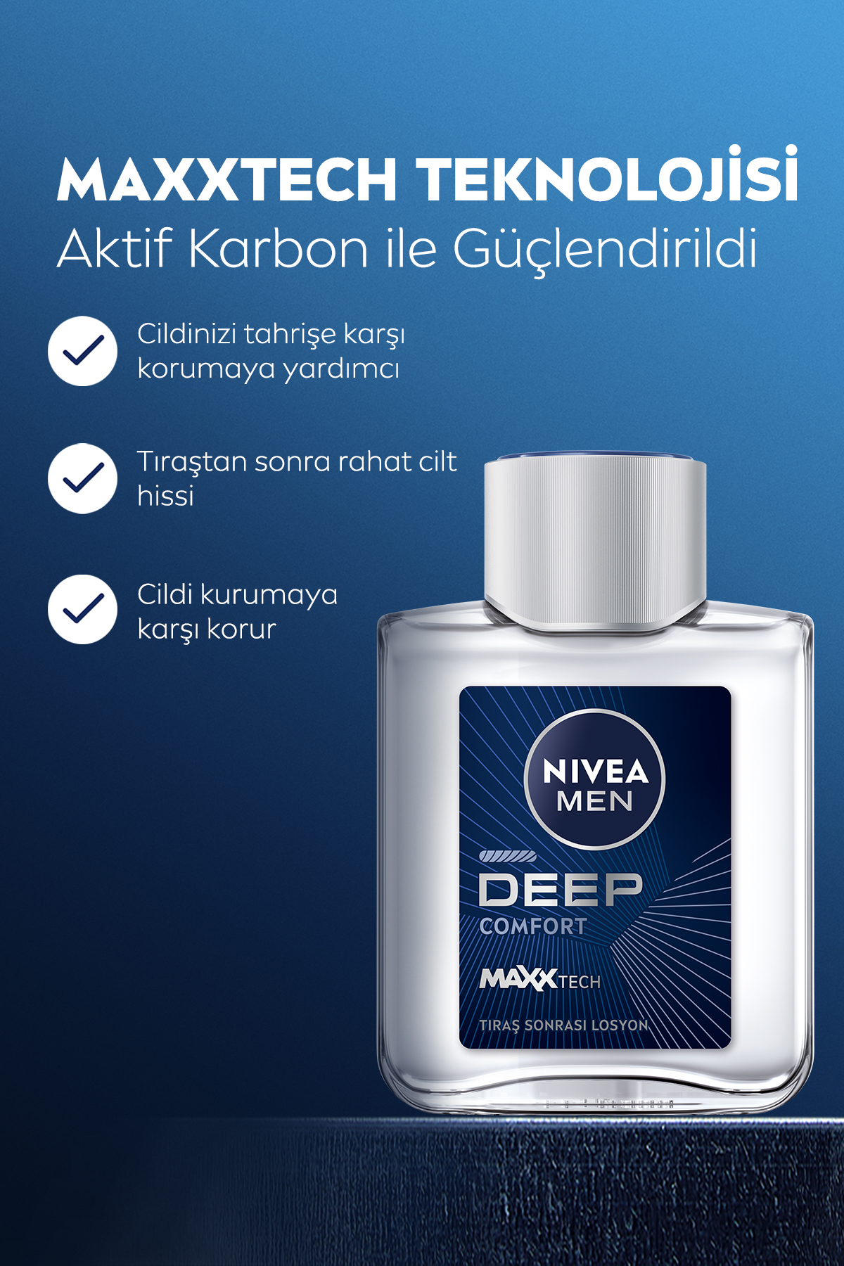 NİVEA MEN DEEP DİMENSİON TIRAŞ SONRASI LOSYON 100M-