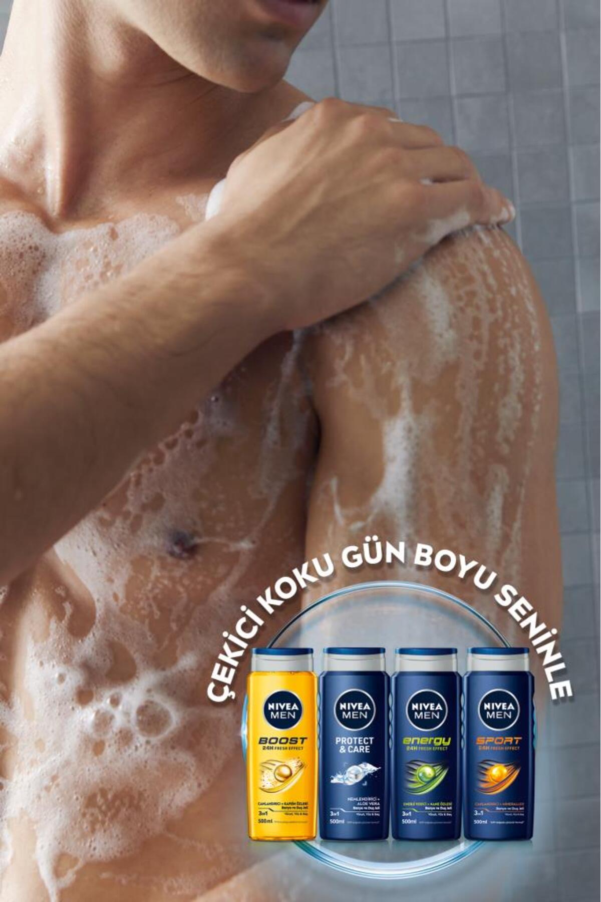 NİVEA MEN SPORT İÇİN SAÇ VE VÜCUT ŞAMPUAN 500ML-