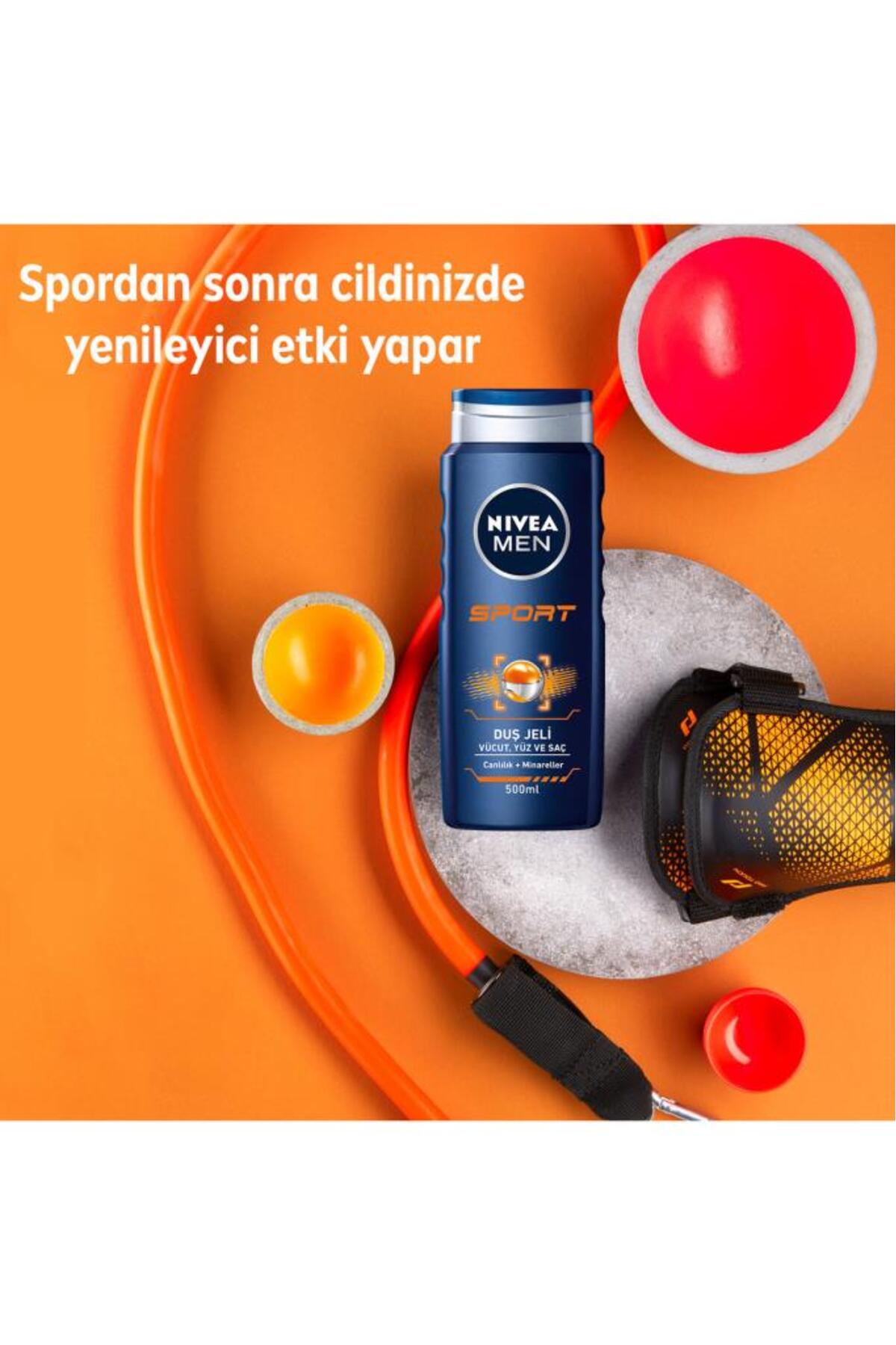 NİVEA MEN SPORT İÇİN SAÇ VE VÜCUT ŞAMPUAN 500ML-