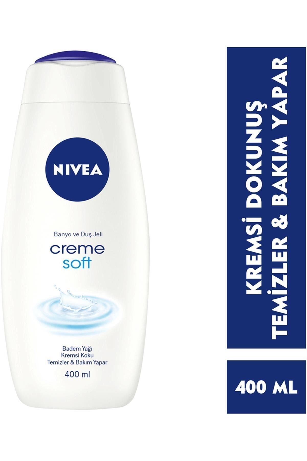 NİVEA CREME SOFT KREMSİ DOKUNUŞ BANYO VE DUŞ JELİ 400ML-
