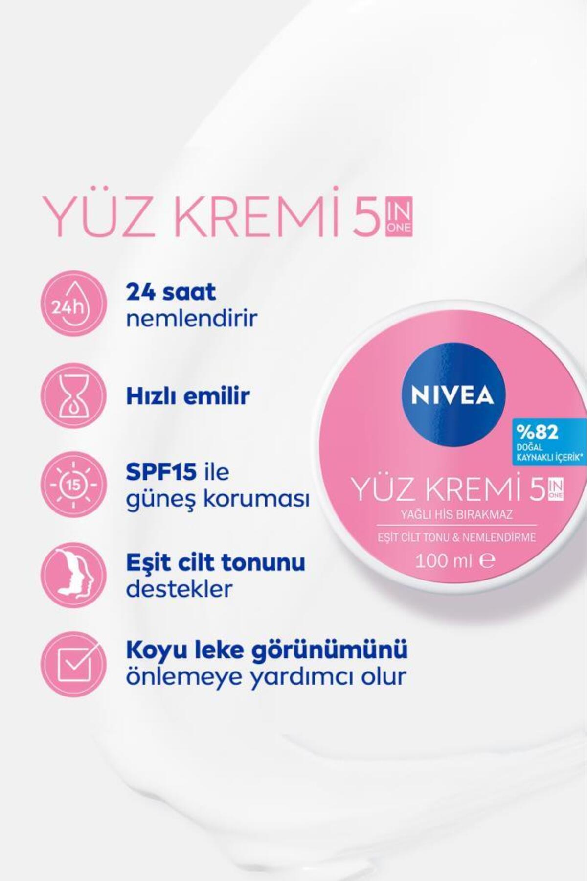 NİVEA YÜZ KREMİ EŞİT CİLT TONU YÜZ KREMİ 100 ML-