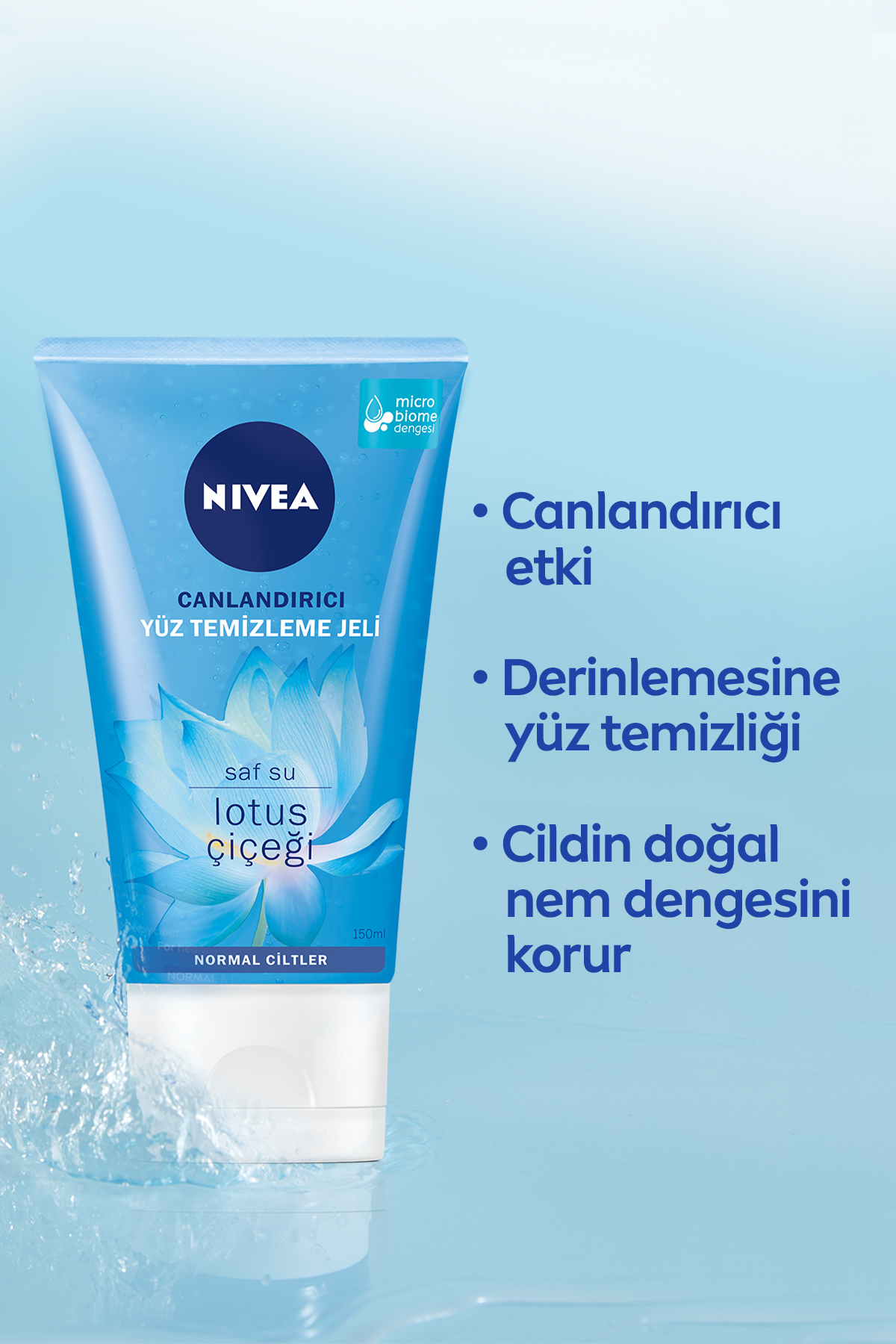 NİVEA CANLANDIRICI TEMİZLEME JELİ NORMAL VE KARMS 150 ML-