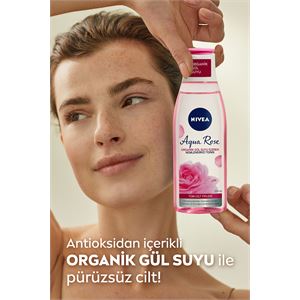 NİVEA AQUAROSE ORGANİK GÜL SUYU NEMLENDİRİCİ TONİK 200ML-