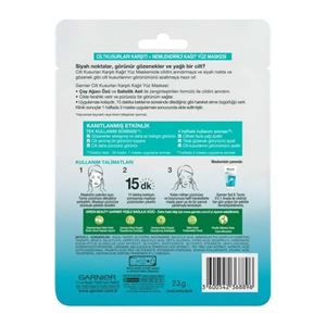 GARNİER VEGAN SAF&TEMİZ CİLT KUSURLARI KAĞIT MASKE-