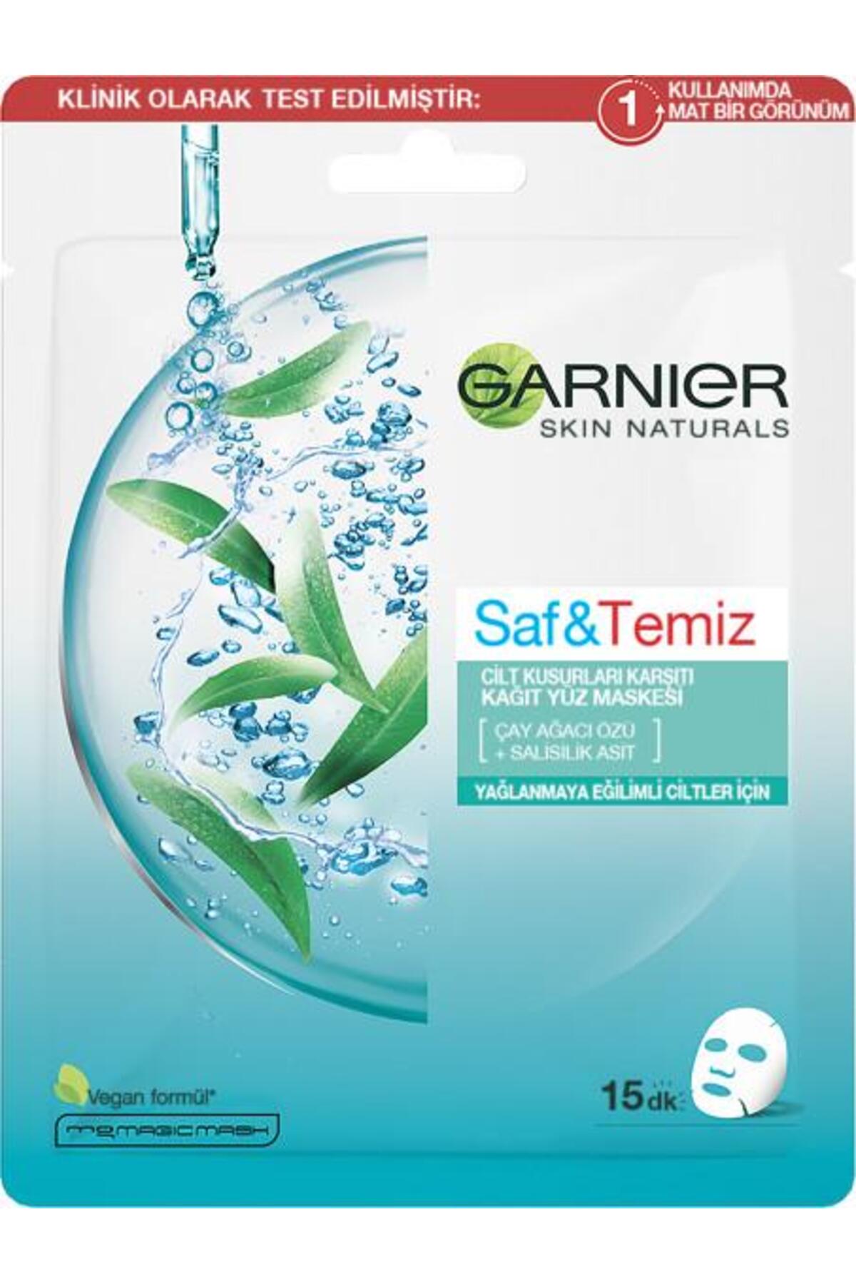 GARNİER VEGAN SAF&TEMİZ CİLT KUSURLARI KAĞIT MASKE-