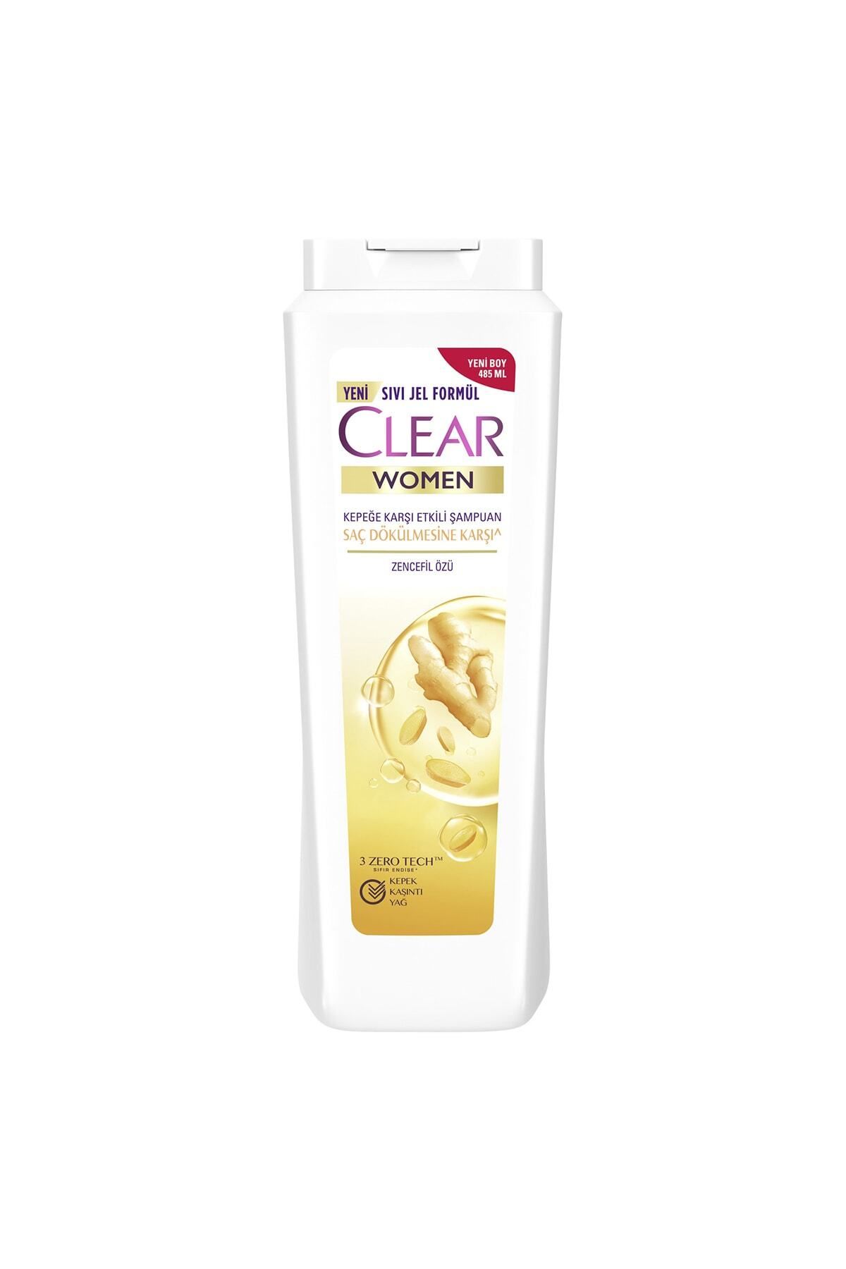 CLEAR WOMEN KEPEĞE KARŞI ETKİLİ  SAÇ DÖKÜLMESİ ŞAMPUAN 485ml-