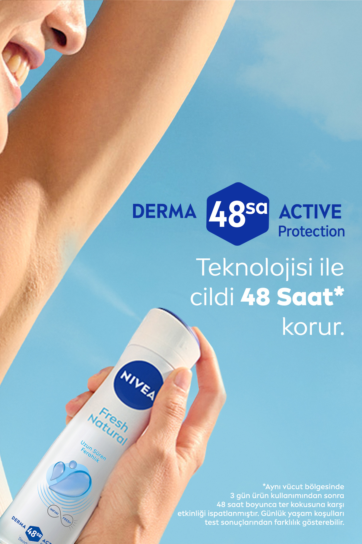 NİVEA KADIN SPREY DEODORANT FRESH NATURAL 150ML-
