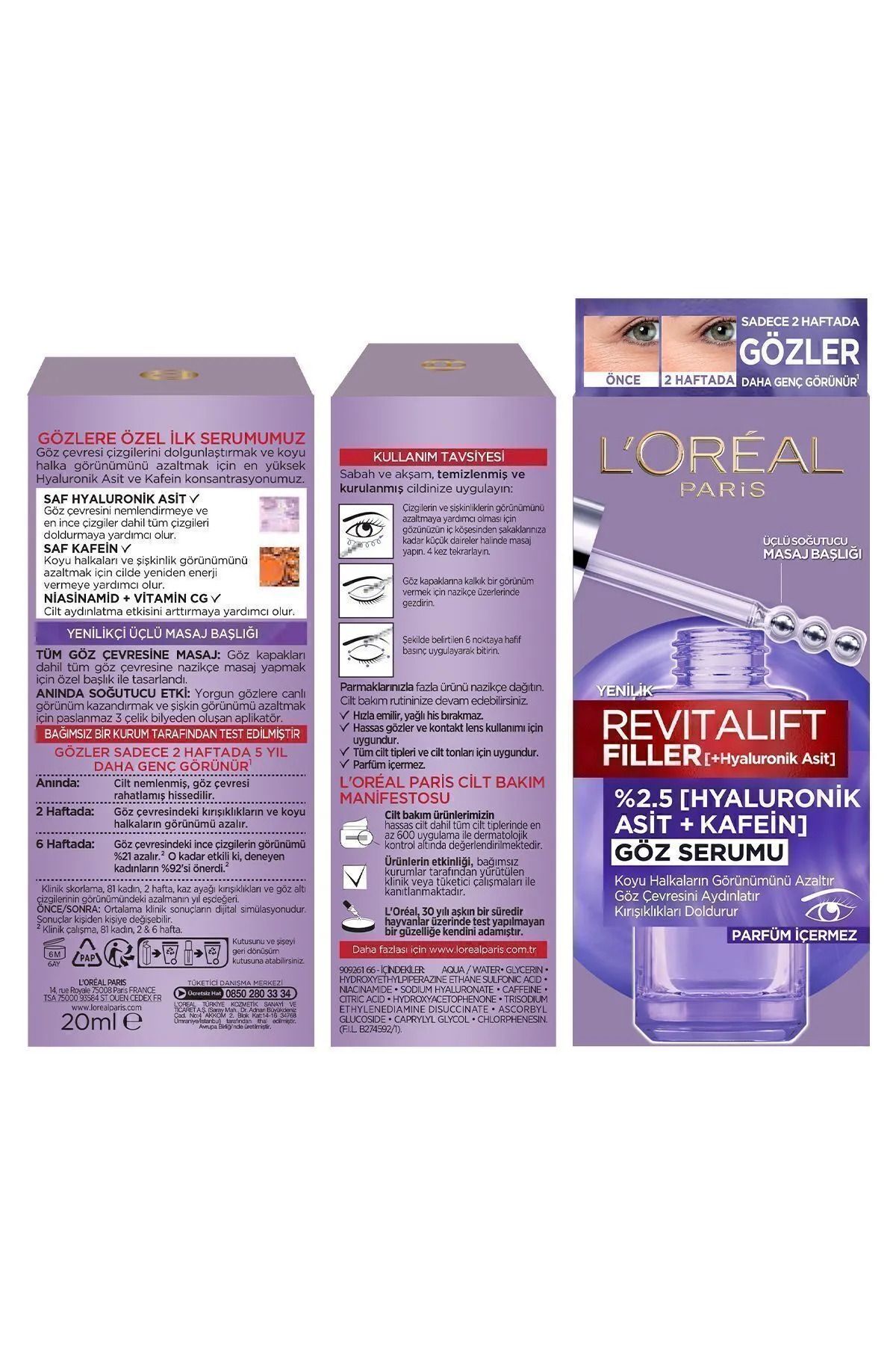 LOREAL PARİS REVİTALİFT FİLLER GÖZ SERUMU 20ML-