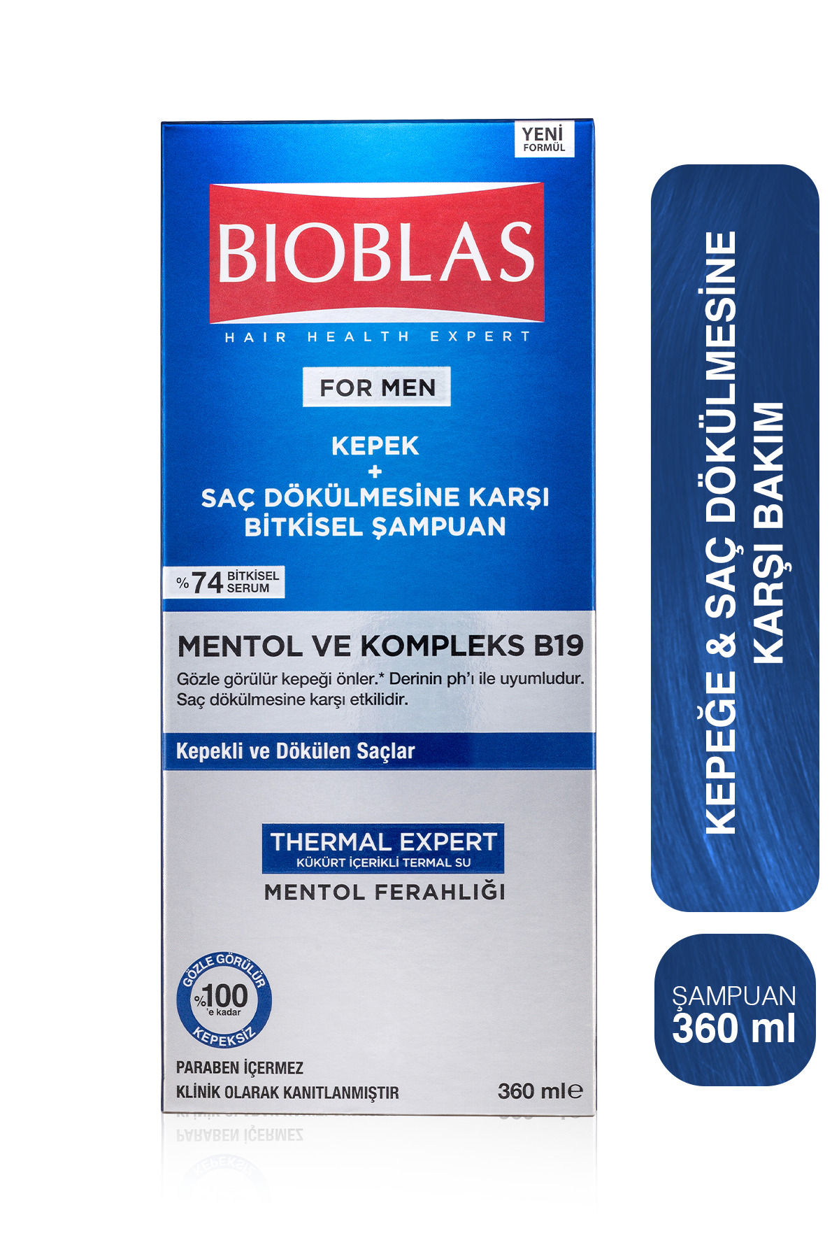 BİOBLAS THERMAL EXPERT MEN KEPEĞE KARŞI ŞAMPUAN 360ML-
